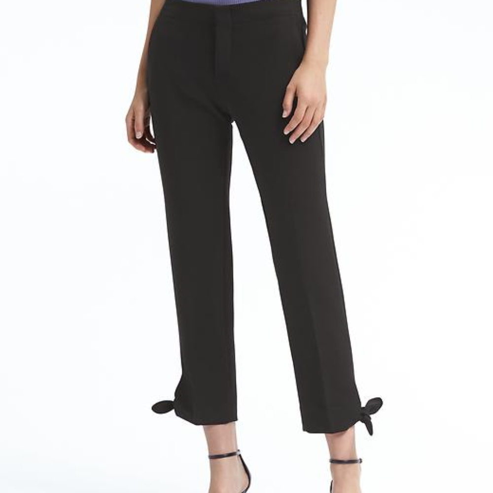 Banana Republic Avery fit tie hem pants size 10 L